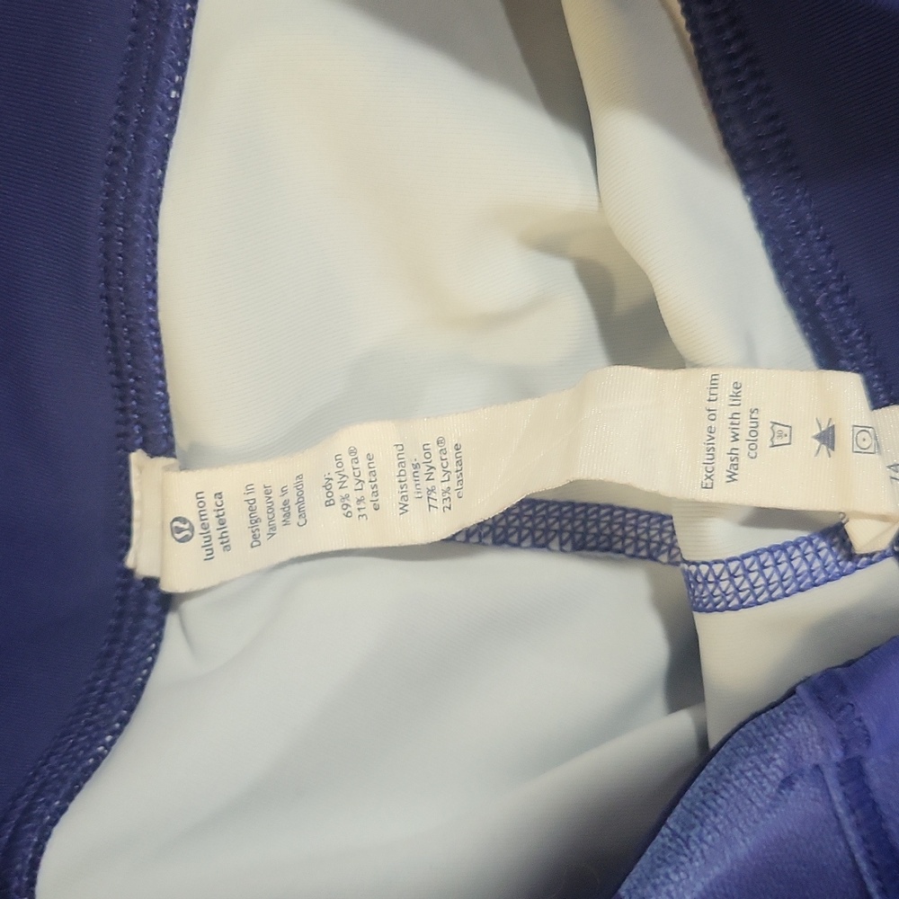 Lululemon Athletica Blue Patterned Leggings - Picture 2 of 8